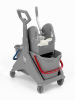 Уборочная тележка TTS Nickita Tec, отжим Tec, боковая ручка, двухведерная (25+25л) 00006161DEE