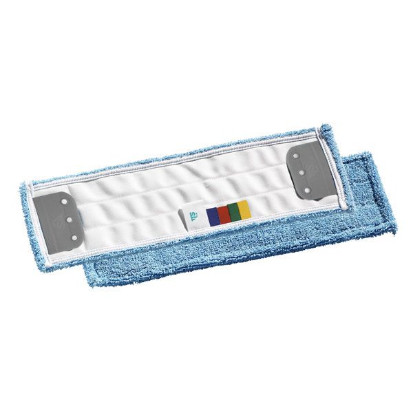 Моп Microblue с держателями, для гладких полов, микроволокно, голубой, 40*13 см  00000695