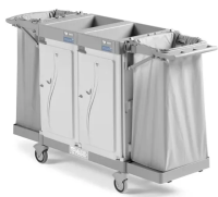 Тележка TTS MAGIC HOTEL 850 SAFETY складной держатель мешка, 120 литров, 2 съемные двери с замком MH850S0T0VV0