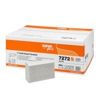 C7272 Бумажные полотенца Celtex SAVE-V FOLDED HAND TOWEL, двухслойные (1 упк. x 15 пачек)