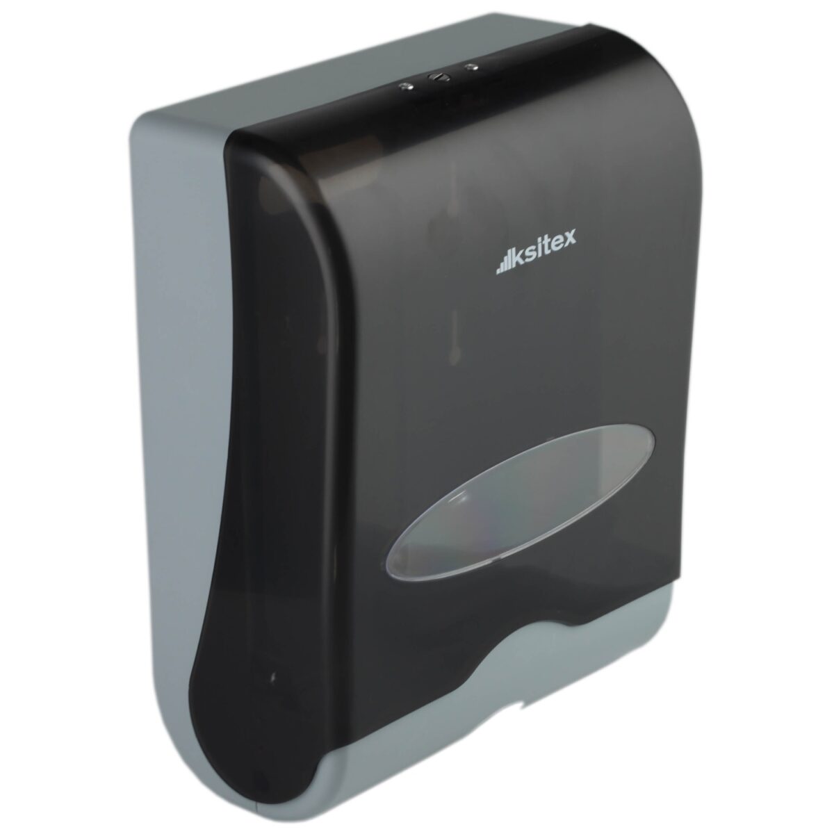 Ksitex TН- 603HВ Диспенсер для бумажных полотенец сложения Z,V, пластик, черный/серый