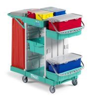 Уборочная тележка TTS MAGIC SYSTEM 700B, с герметичными контейнерами, колеса 125mm(MS700B0C0A00)