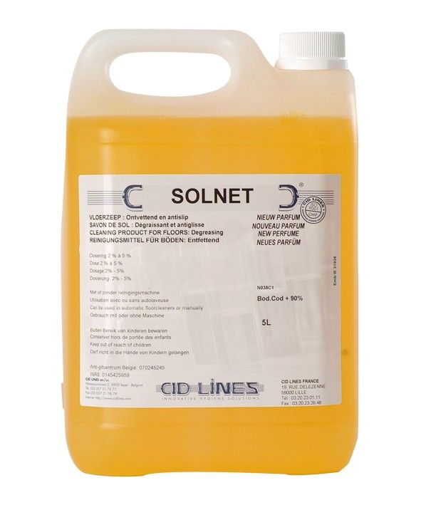 Средство для мытья пола Solnet (Солнет) 5л с противоскользящим эффектом