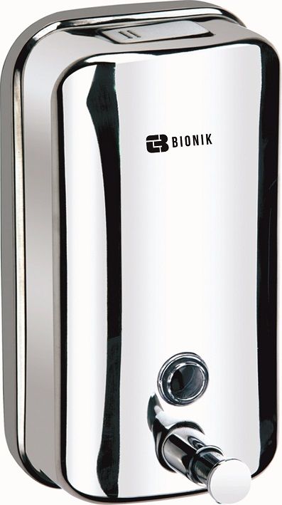 Дозатор для мыла BIONIK модель BK1003 нерж. сталь 1 литр