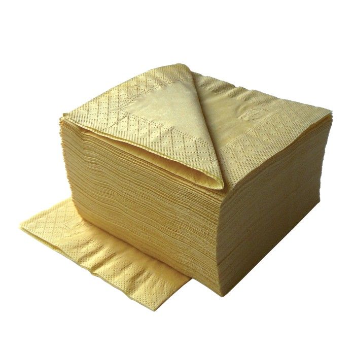 Lime 510800 Салфетки сервировочные, 2 слоя, 24х24 см, 250 штук, желтые