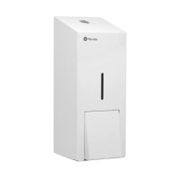 Дозатор жидкого мыла металлический "MERIDA STELLA R" MAXI (WHITE) 1000 мл. DSB106.R