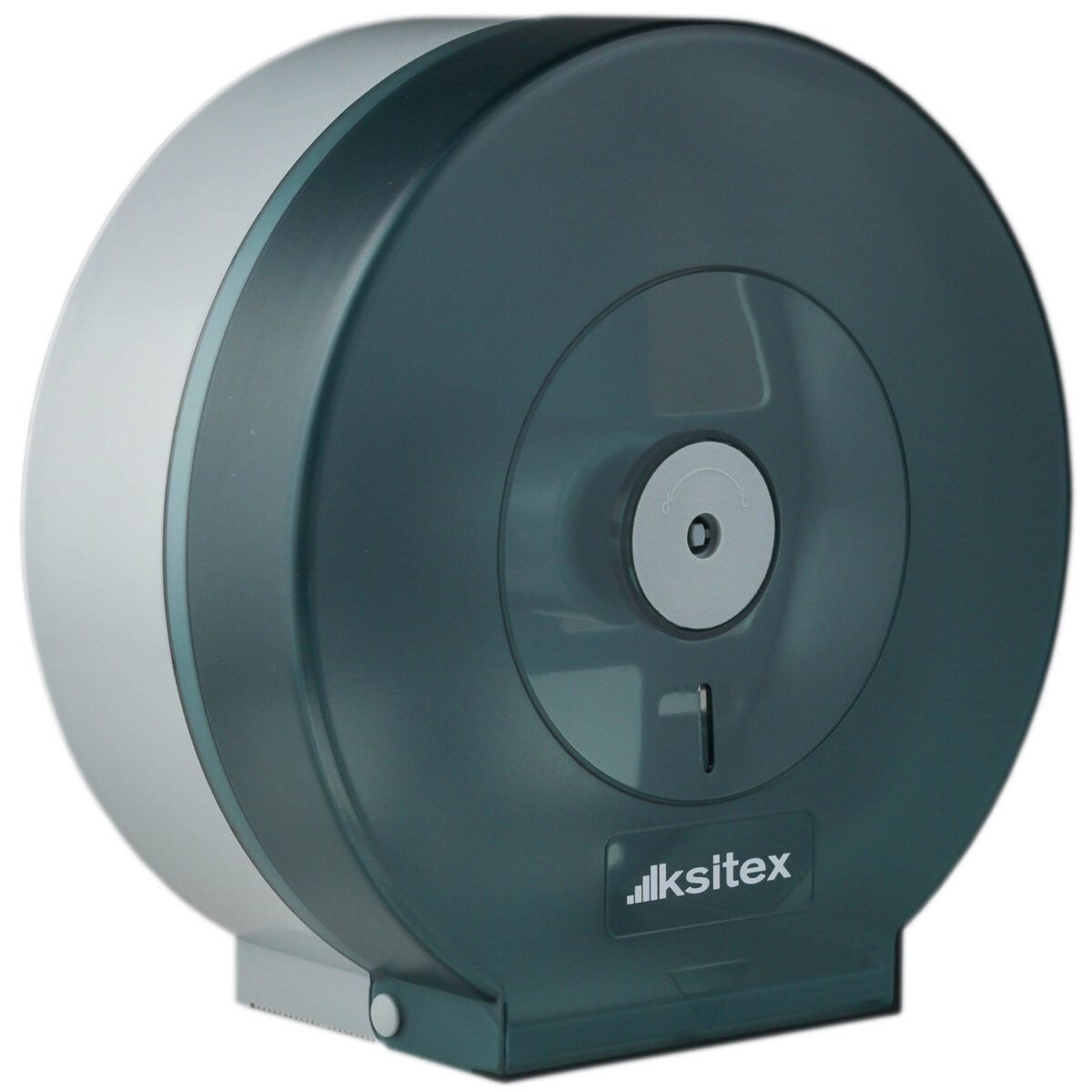 Ksitex TH-507G Диспенсер для туалетной бумаги в больших рулонах, пластик, зеленый, прозрачный