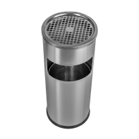 Урна с пепельницей уличная из нержавеющей стали GBA-20L