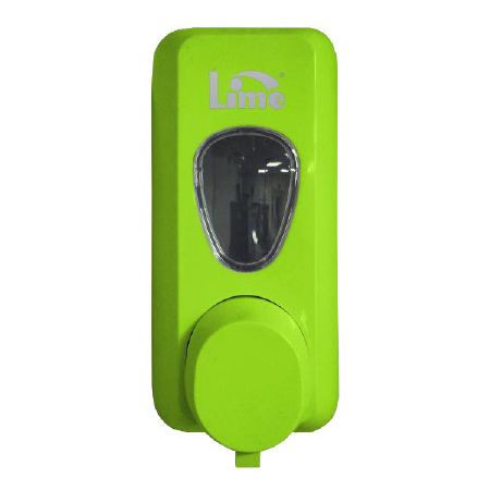 Lime 972004 Дозатор для мыла пена в картриджах объём 0.6 л зелёный, пластиковый