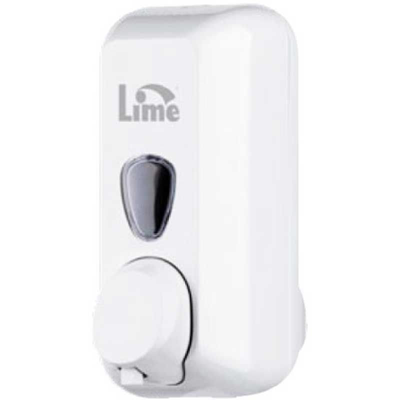 Lime 972000 Дозатор для мыла пена в картриджах объём 0.6 л белый, пластиковый