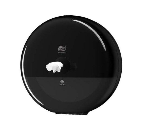680008 Tork SmartOne T8 диспенсер для туалетной бумаги в рулонах, антивандальный, черный