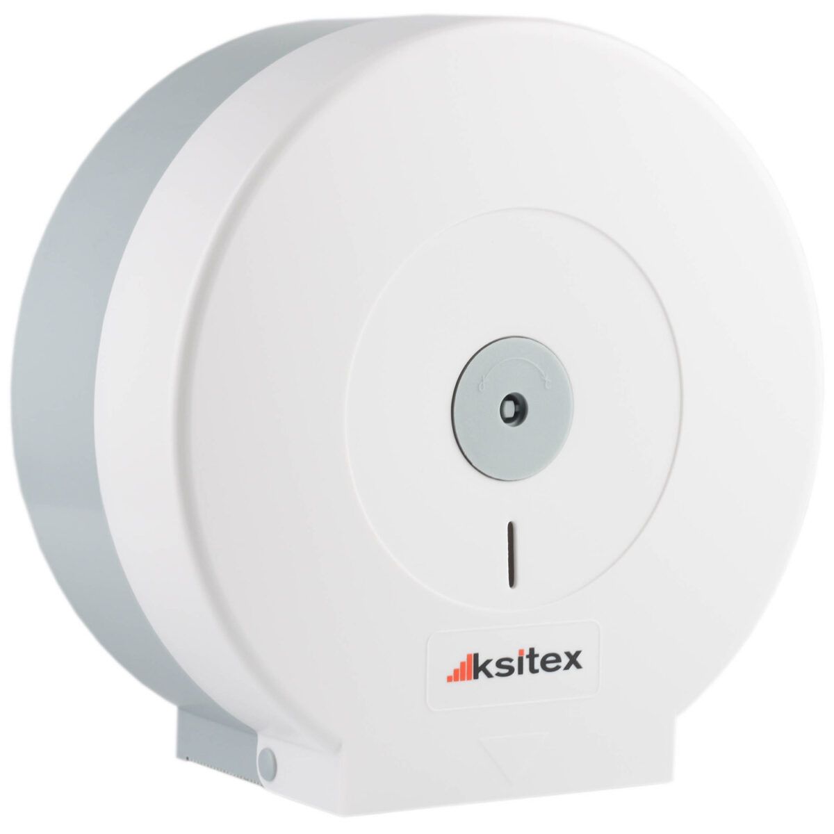 Ksitex TH-507W Диспенсер для туалетной бумаги в больших рулонах, пластик, белый\серый