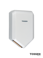 TOSSEN HS 1310 M (Silver Classic) - высокоскоростная сушилка для рук (ABS-пластик)