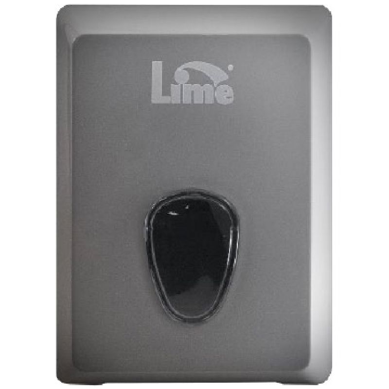 Lime 916001 Диспенсер для листовой туалетной бумаги, V укладки, серый, пластиковый