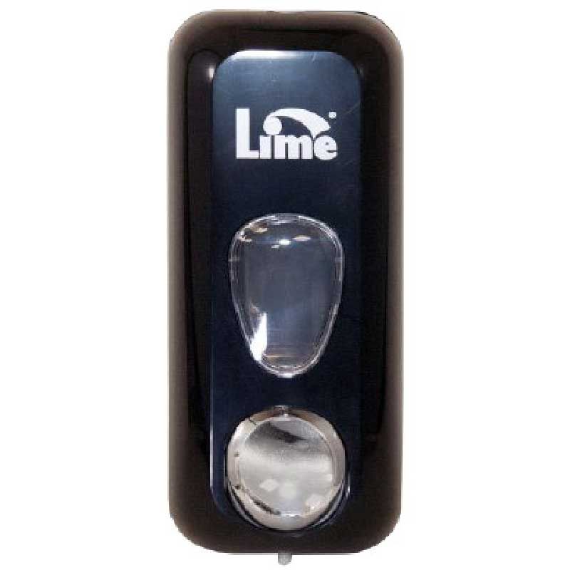 Lime 971102 Дозатор для жидкого мыла и геля в пакетах 0.6 л чёрный, пластиковый
