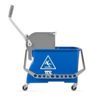 Ведро TTS Double Bucket O-Key, 20 л., синее, с отжимом, на колесах