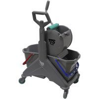 Уборочная тележка TTS Nickita Dry, роликовый отжим, боковая ручка, двухведерная(00066162EE)