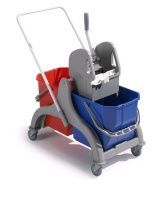 Уборочная тележка TTS 00006057D "Nick Light" 30 / двухведерная / с отжимом Tec / 2*15 л
