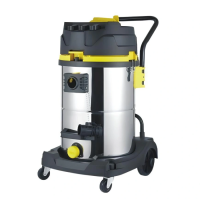 Пылесос для сухой и влажной уборки / Пылеводосос (3 турбины, 70л) DG-716-3-80SS