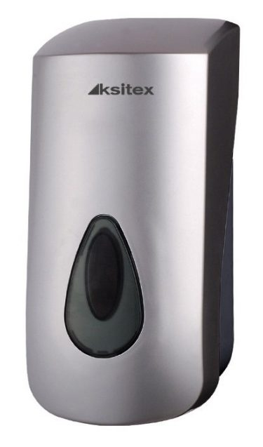 Ksitex SD-1068ВD Дозатор жидкого мыла механический, пластик, серебро