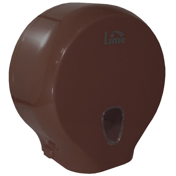 Lime 915205 Диспенсер для рулонной туалетной бумаги 200 м, mini коричневый, пластиковый
