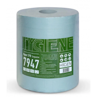 Нетканый протирочный материал Higen S90 Turquoise 7947 рулон 190 м аналог Tork Wypall Katrin Sontara