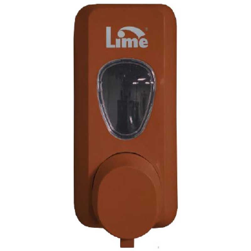 Lime 972005 Дозатор для мыла пена в картриджах объём 0.6 л коричневый, пластиковый