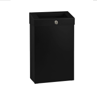 MERIDA STELLA R KSC107.R Корзина для мусора с конусным отверстием металлическая (BLACK) 12 л.
