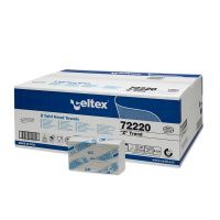 C7222 Бумажные полотенца Celtex TREND-Z FOLDED HAND TOWEL, двухслойные (1 упк. x 25 пачек)